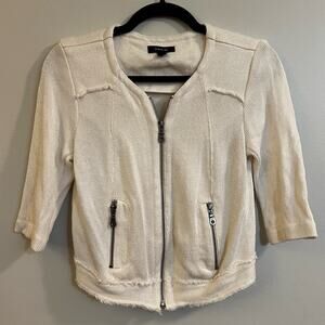 Drew Zip Cardigan Sweater Small